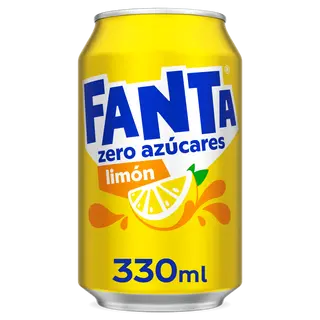 Fanta Zero Azúcares Limón 330ml Lata