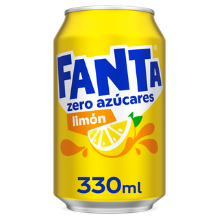 Fanta Zero Azúcares Limón 330ml Lata