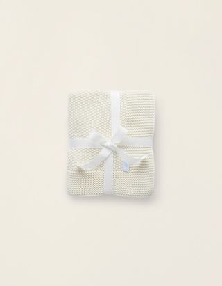 Manta Tricotada 75X90Cm Zy Baby White