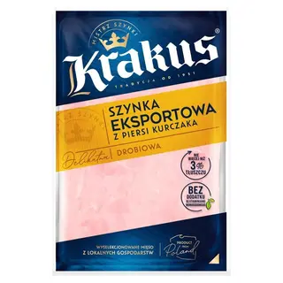 Krakus Szynka eksportowa z piersi kurczaka 100 g