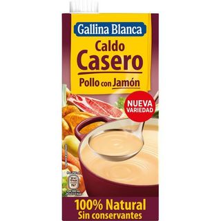 Caldo Casero De Pollo Con Jamón Gallina Blanca, Brik 1 Litro