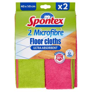 Spontex Panno Pavimenti Microfibre X2