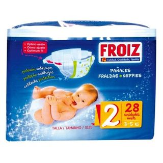 Pañal Froiz Talla 2 3-5 Kg 28 U
