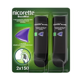 SPRAY BUCAL NICORETTE BUCOMIST 1MG/DOSE 2X150 DOSES