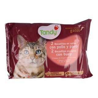 Comida Gato Bocadit.Carne Tandy 4X100G
