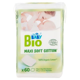 Carrefour my Baby Bio Maxi Soft Cotton* 100% Organic Cotton** 60 pz