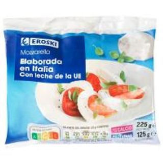 Queso Mozzarella Eroski Bolsa 125 Gr. (10995181)