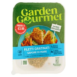 Garden Gourmet Filetti Gratinati Vegani Sapore Di Mare 2 Pezzi 180G
