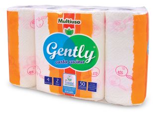 Carta da cucina multiuso 4 rotoli 2 veli