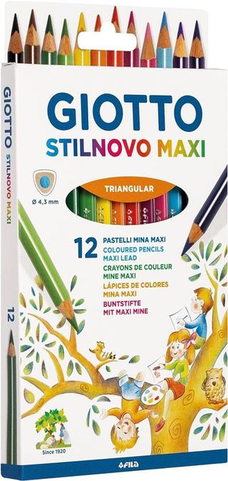 Pack De 12 Lápices De Color Giotto Stilnovo Maxi (8000825013775)