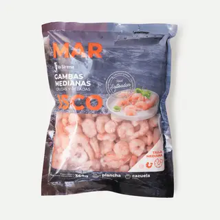 Gamba Pelada Mediana Bolsa 360 Gr.