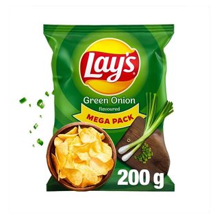 Lay's Chipsy ziemniaczane o smaku zielonej cebulki 200 g