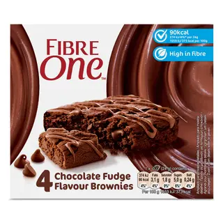 Barritas De Brownie De Chocolate Fibre One 96 G