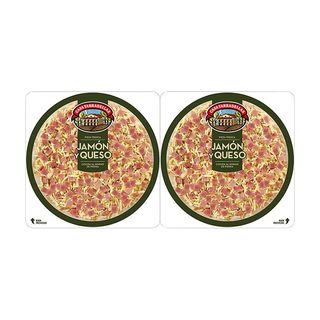 Pizza Jamón Y Queso Pack 2 Unidades Casa Tarradellas 2 X 220 Gr