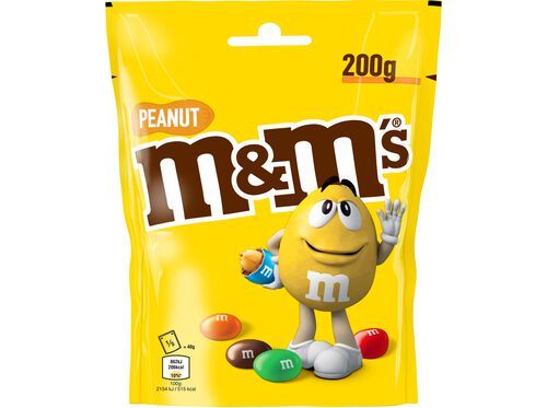 PASTILHAS DE CHOCOLATE M&M`S AMENDOIM 200 G