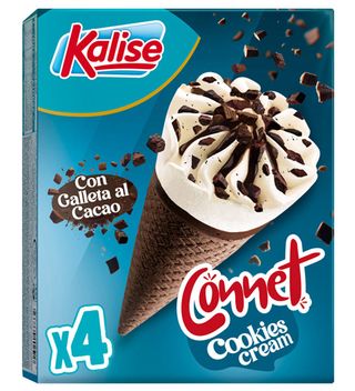 Kalise Helado Connet Cookies Cream 4 X 70 G