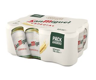 Cervezas San Miguel 12 Latas de 33 Cl.