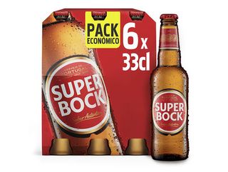 CERVEJA SUPER BOCK:PACK 6X0.33 L