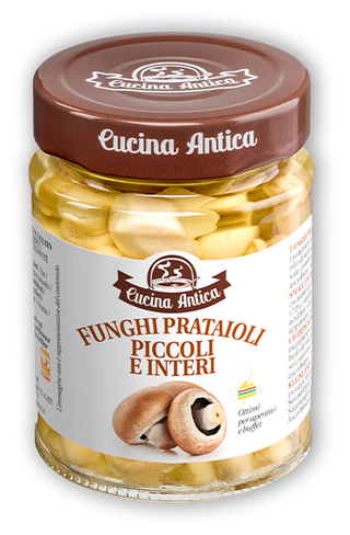 Funghi Prataioli Piccoli E Interi (Champiñones Pequeños Enteros) 230 Gr