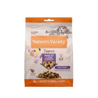 40 g Nature's Variety Toppers Adult Pavo para perros