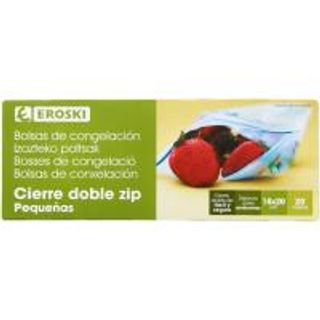 Bolsa De Congelación Zip 18X20 Eroski, Paquete 20 Uds. (24728271)