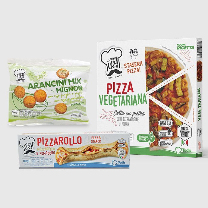 Pizza, patatine e snack surgelati