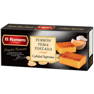 EL ROMERO Turron Yema Tostada 200Gr El Romero