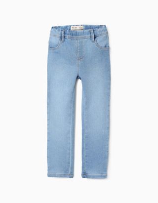 Jeggings para Menina - Tamanho 3/4 AZUL CLARO