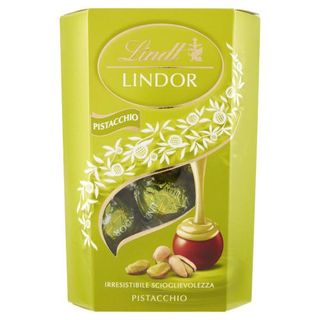 Lindt Cioccolatini Lindor Cioccolato Al Latte Pistacchio Scatola 200 G - 130929