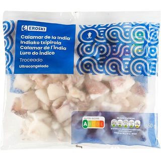 Calamar Troceado Eroski, Bolsa 450 G