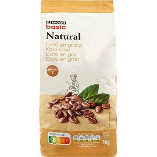 Café Grano Natural Eroski Basic, Paquete 1 Kg
