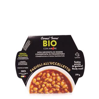Fagioli all'uccelletto cotti al vapore 270g - Cereal Terra