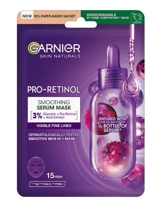 Garnier Skinactive Face Wygładzająca serum-maska na tkaninie z pro-retinolem