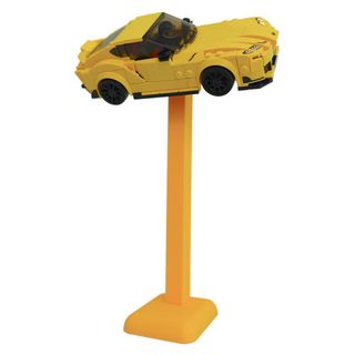 Podstawka pod samochody Lego Speed Champions 20cm - żółta - Klockobus