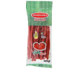 Regaliz de Fresa Torcido 200 G.