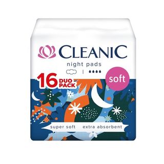 Cleanic podpaski na noc, 16 szt.