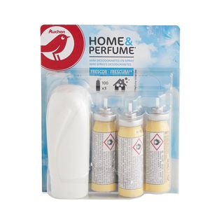 Ambientador Mini Spray + 3 Recambios. Fragancia Frescor 3Uds. X 15 Ml