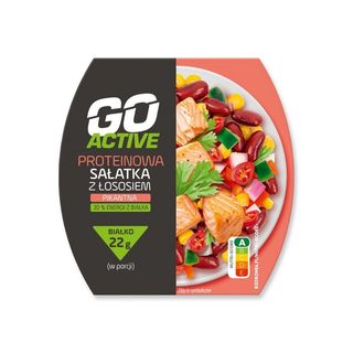 Go Active Sałatka Proteinowa Pikantna z łososiem 160 g