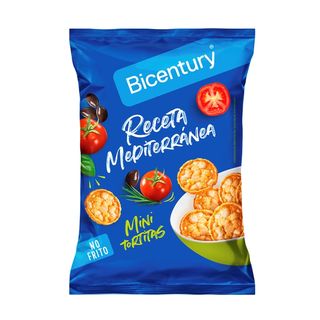 BICENTURY Mini Tortitas De Maíz Mediterránea, 70G