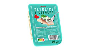 Auchan - Śledziki z cebulką - 100 g