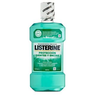 Enjuague Bucal Dientes y Encias Listerine Botella 500 Ml.