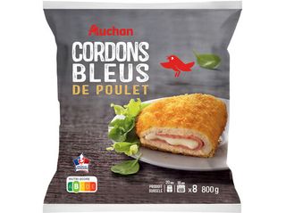 CORDON BLEU AUCHAN PEITO FRANGO 8UN 800G