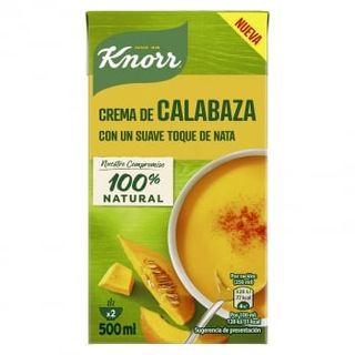 Crema De Calabaza Con Un Suave Toque De Nata Knorr 500 Ml.