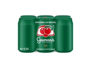 GUARANA ANTARCTICA:LATA 6X0.33 L