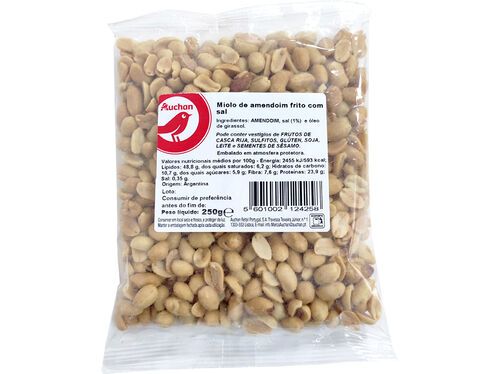 AMENDOIM AUCHAN COM SAL 250 G