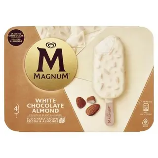 Magnum Bianco Mandorle Gr300 X4 Algida
