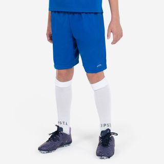 Pantalón Corto De Fútbol Niños Kipsta F100 Azul 113-122Cm 5-6A Azul