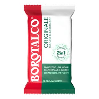 Borotalco Deo Salviette Originale 2in1 Detergenti e Deodoranti