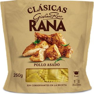 Pasta Fresca Rellena De Pollo Asado, U. 250 G