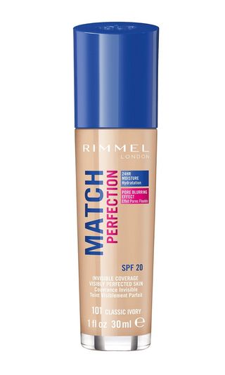 Rimmel Match Perfection Podkład do twarzy, 101 Classic Ivory
